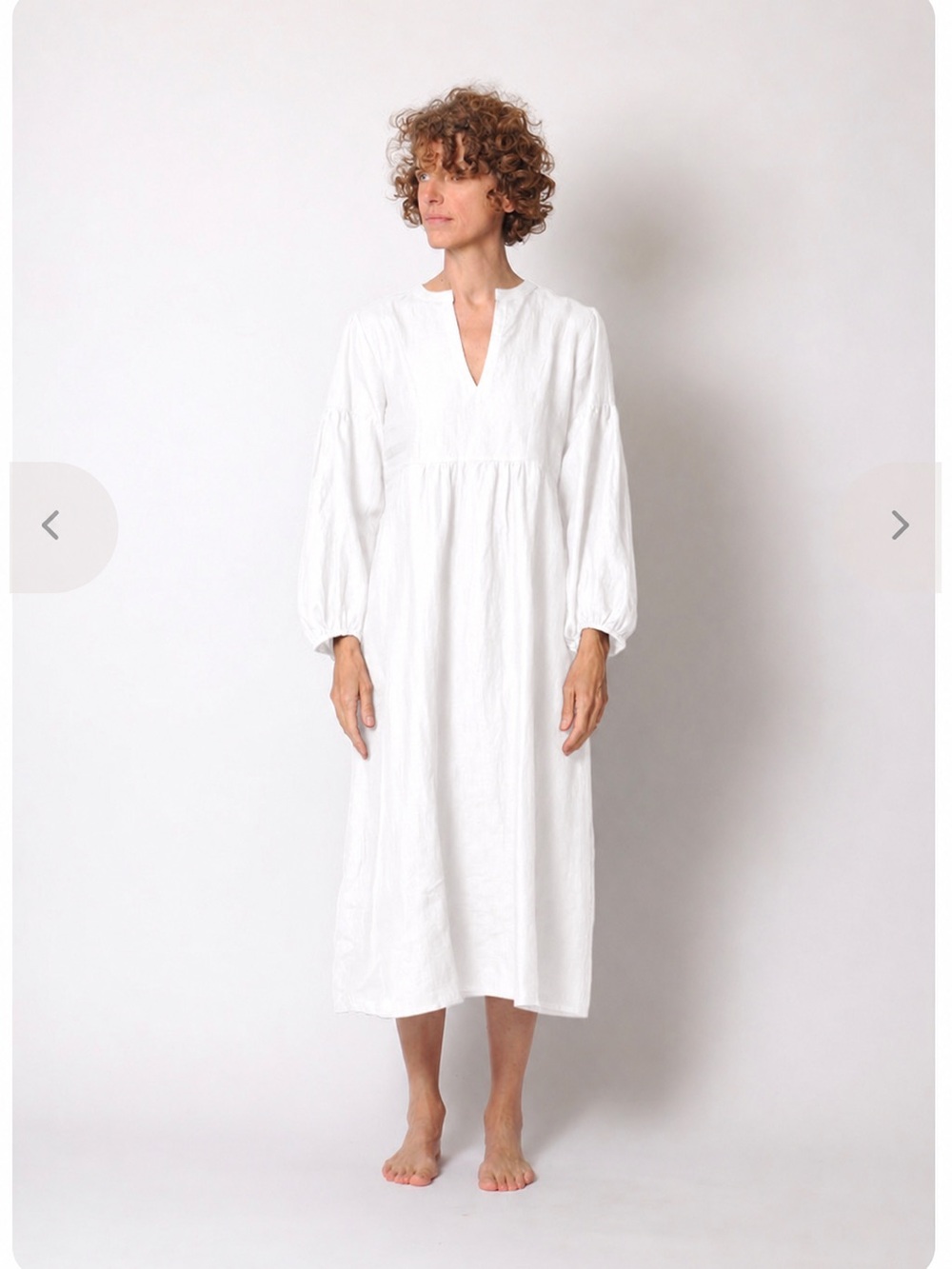 Matta Martina dress in white linen sz s like new!